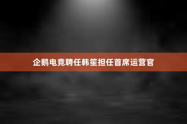 企鹅电竞聘任韩笙担任首席运营官