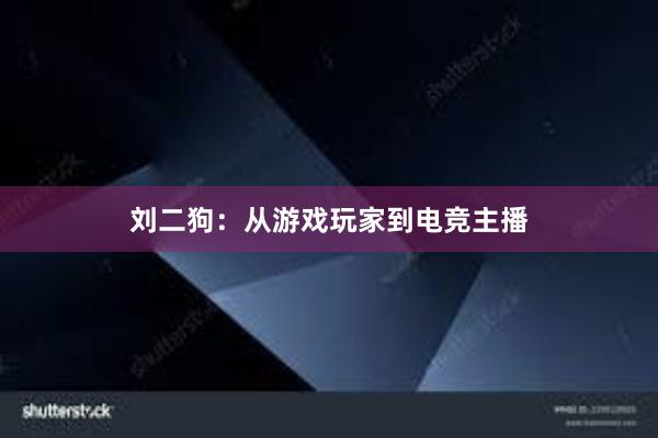 刘二狗：从游戏玩家到电竞主播